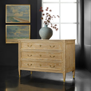 Modern History - French Three Drawer Commode - Oak - MH1181F02