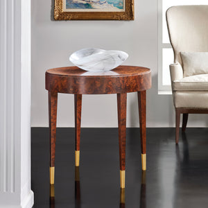 Modern History - Salena Round End Table - Walnut Burl - MH1200F01
