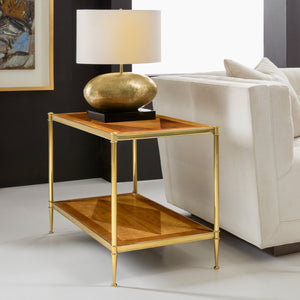 Modern History - Oak Burl & Walnut End Table - MH1212F01
