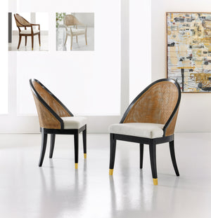 Modern History - Lyon Side Chair - Ebony - MH1232F02
