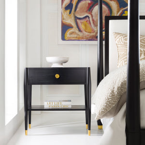 Modern History - Concourde Bedside Table - Ebony - MH1246F01