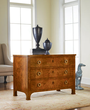 Modern History - Three Drawer Walnut Commode - MH180F01