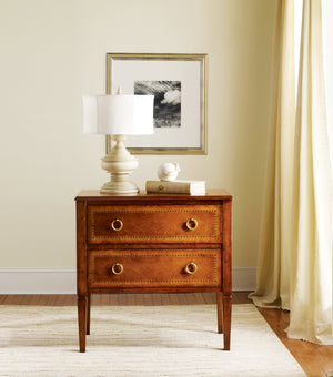 Modern History - Two Drawer Fruitwood Commode - MH278F01