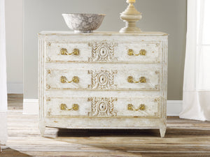 Modern History - Carved and Painted 3 Drawer Chest - MH388F01
