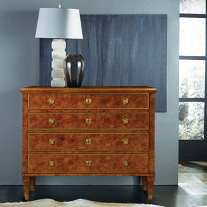 Modern History - 19th Century Classical Chest - Burl - MH418F03