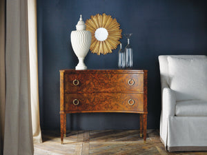 Modern History - Two Drawer Concave Burl Commode - MH476F01