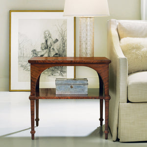 Modern History - Classical End Table With Shelf - Walnut - MH577F01