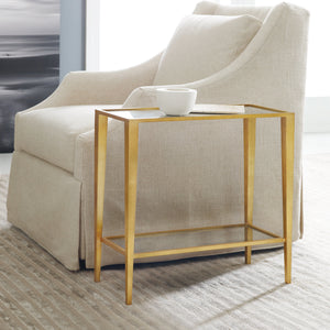 Modern History - Large Gilt Chairside Table - Gold Leaf - MH820F01
