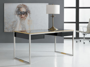 Modern History - Stainless and Brass Writing Desk - MH910F01