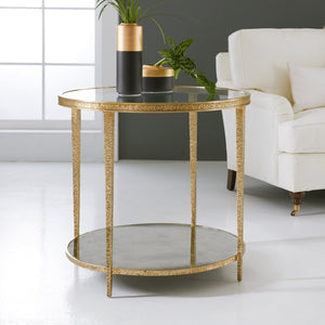 Modern History - Sculpture Round Table - Antique Brass - MH996F03