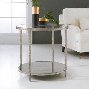 Modern History - Sculpture Round Table - Ant. Aluminum - MH996F04