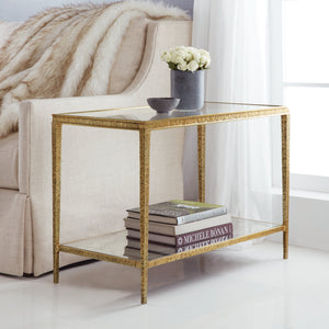 Modern History - Sculpture Side Table - Antique Brass - MH998F03