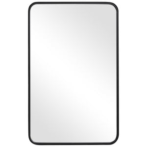 Decor Market Contemporary Metal Frame Mirror - Black