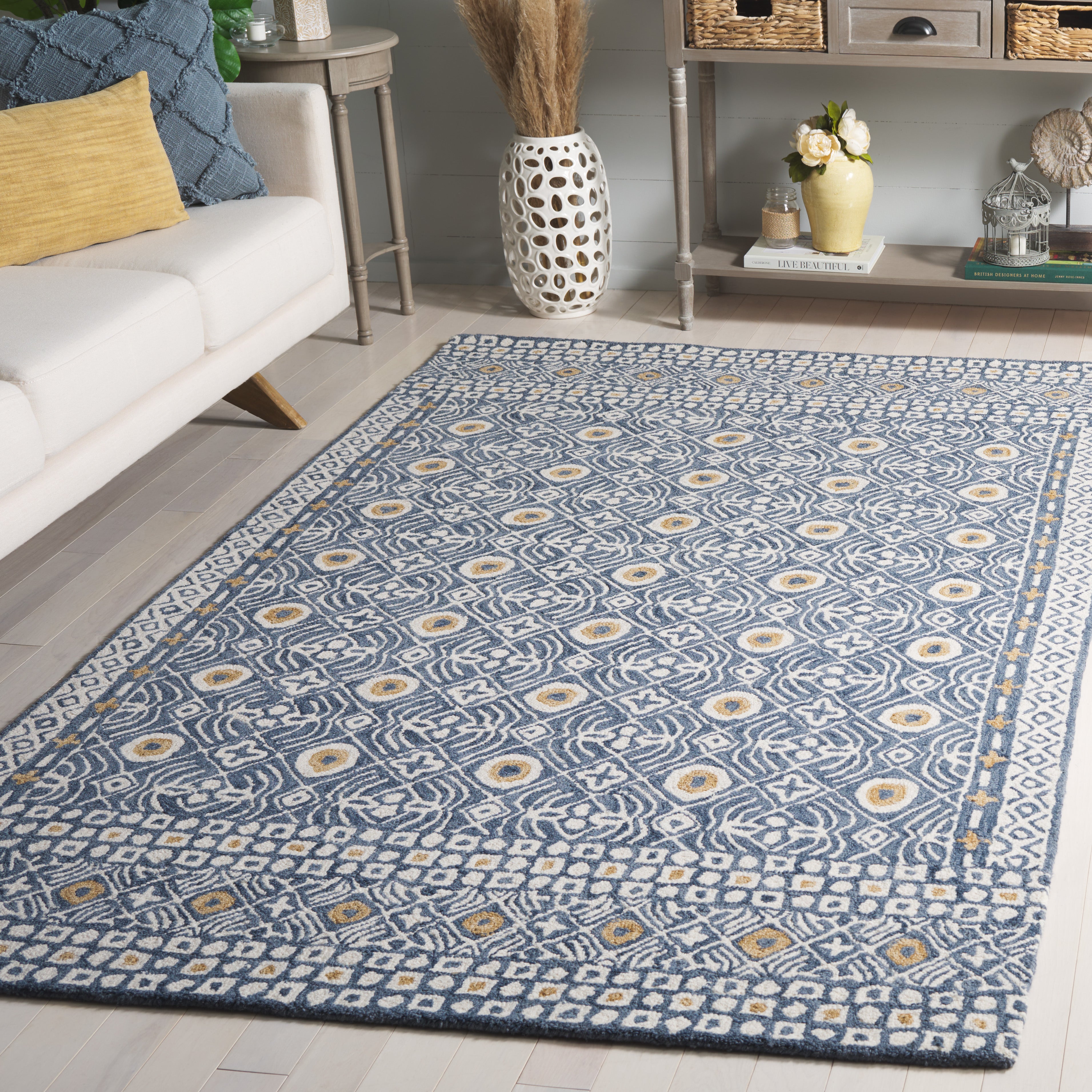 BLUE / IVORY