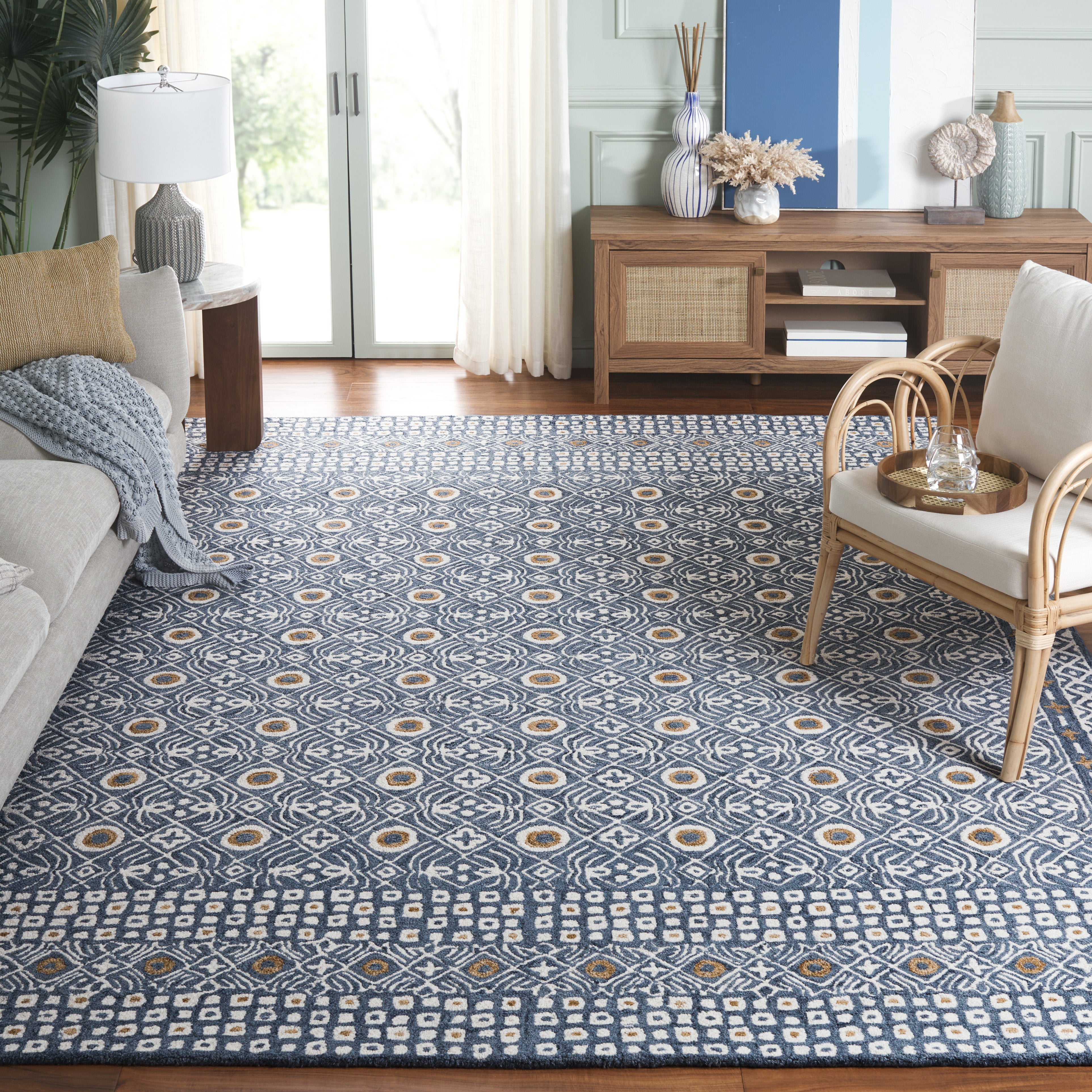 BLUE / IVORY