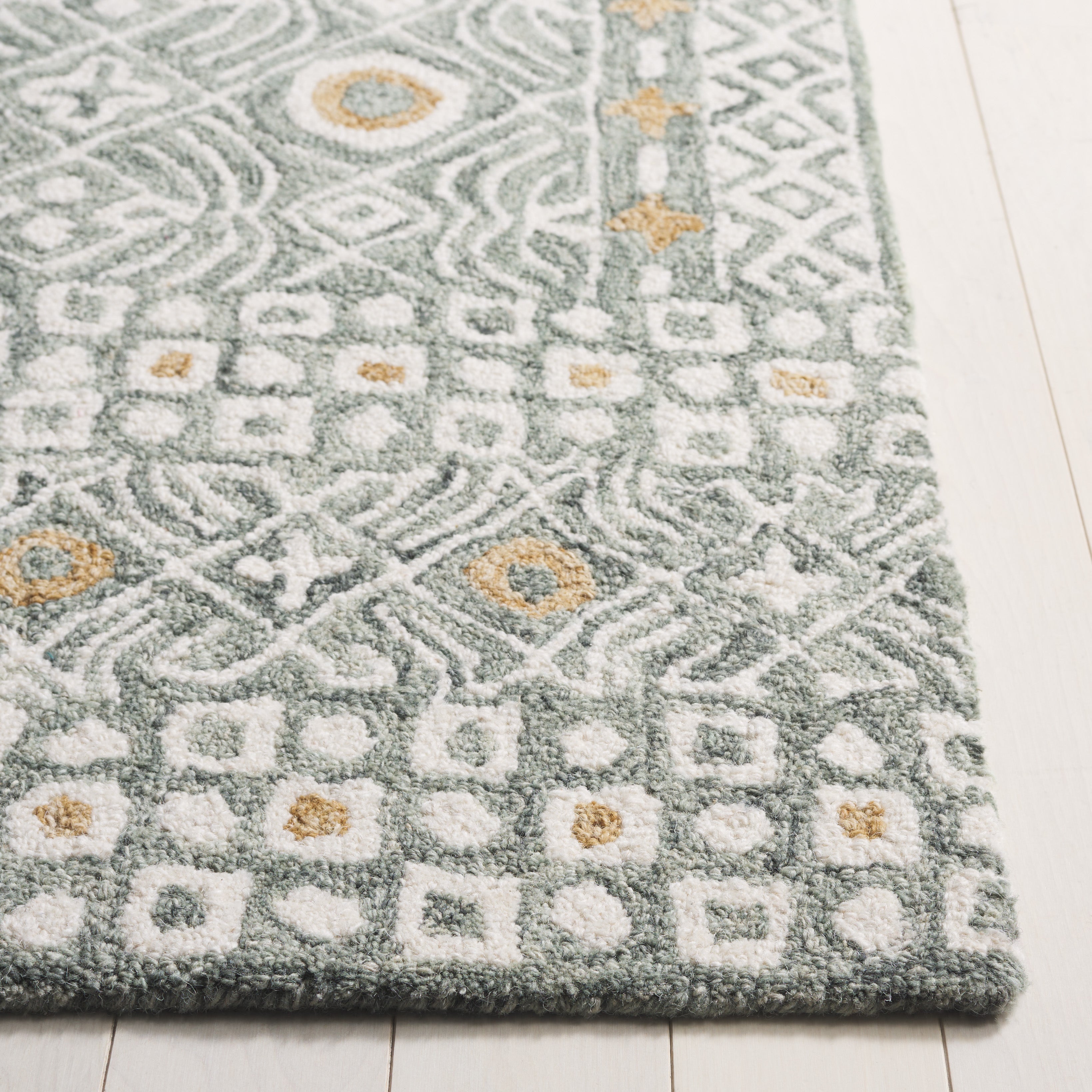 GREEN / IVORY