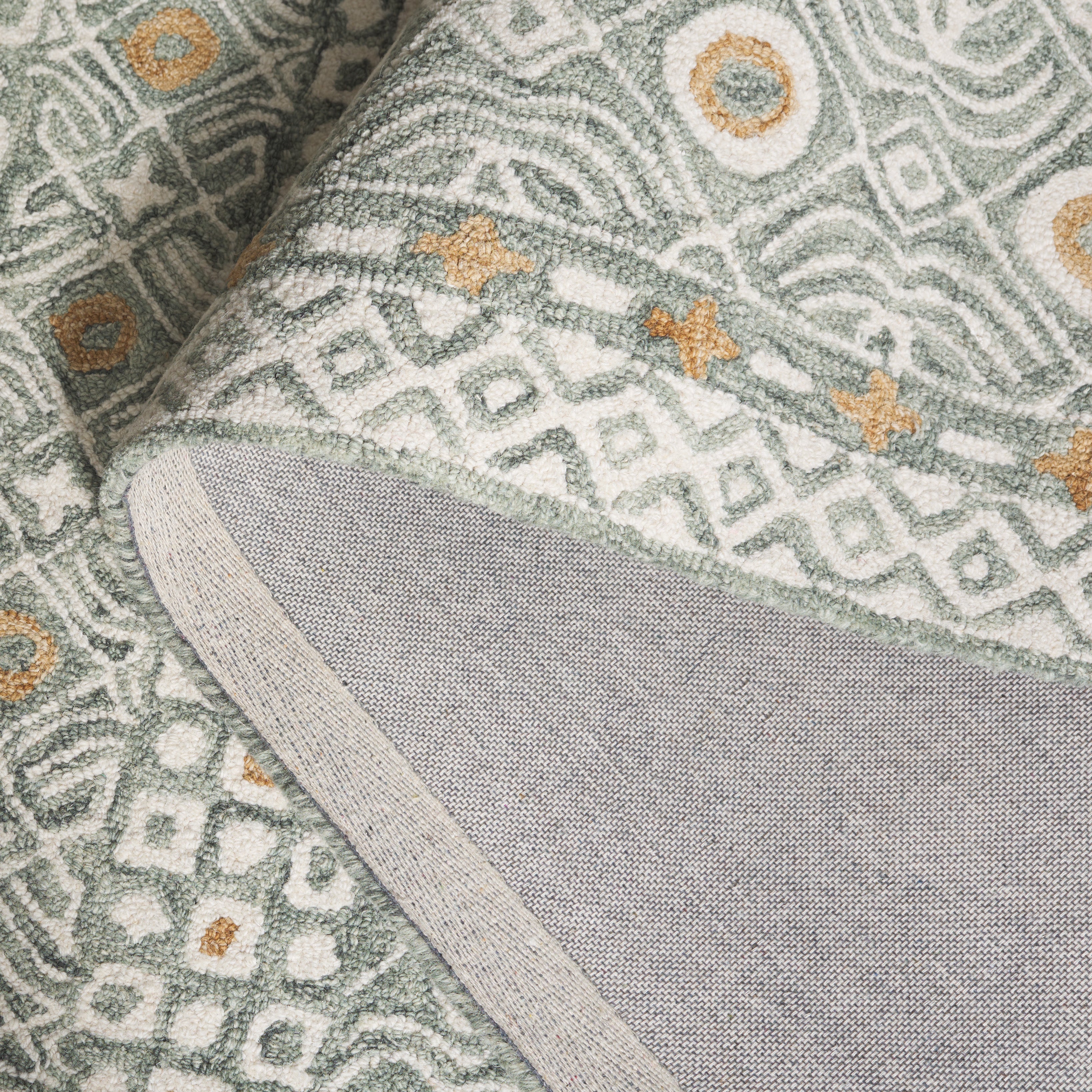 GREEN / IVORY
