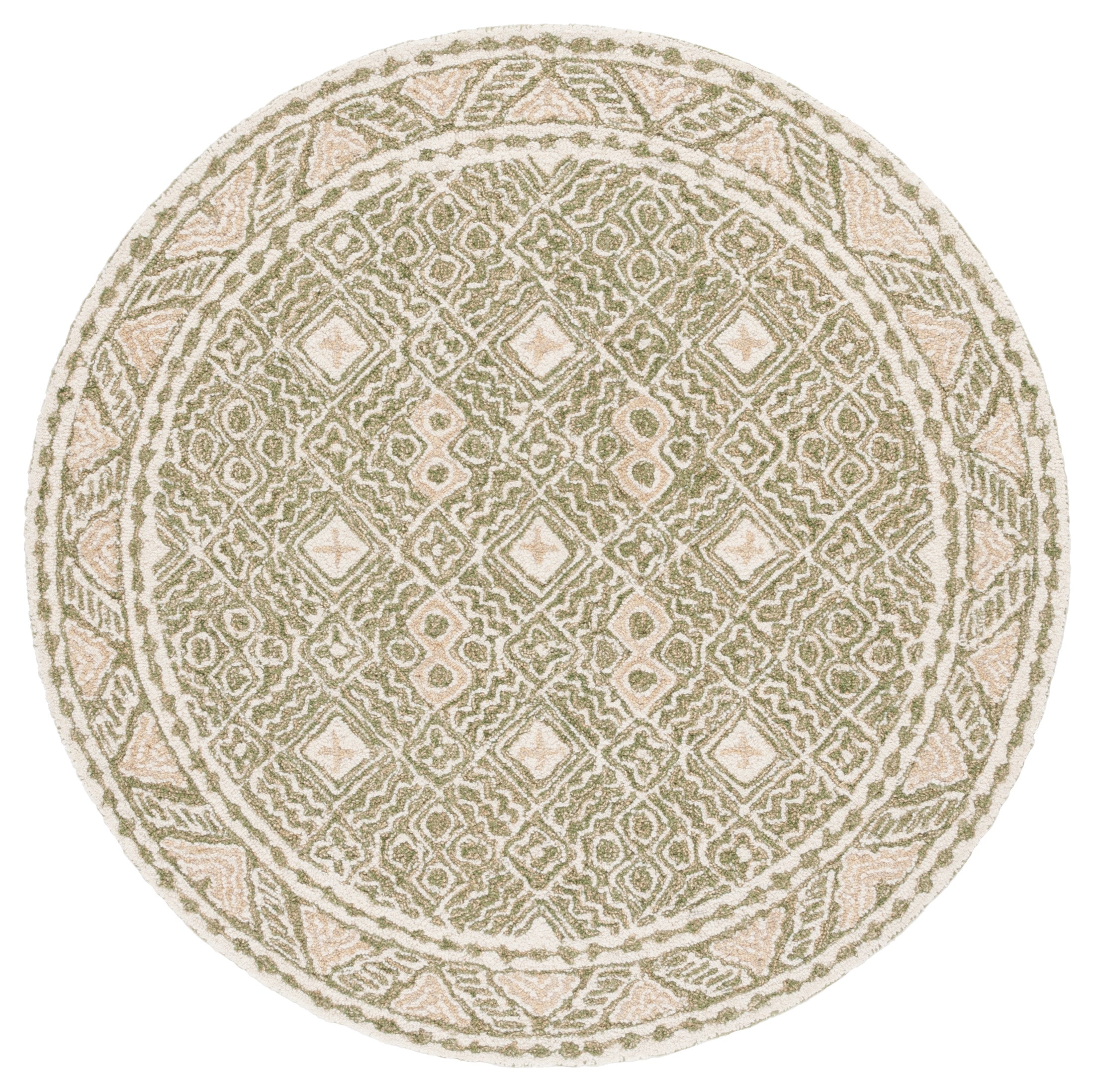 GREEN / IVORY