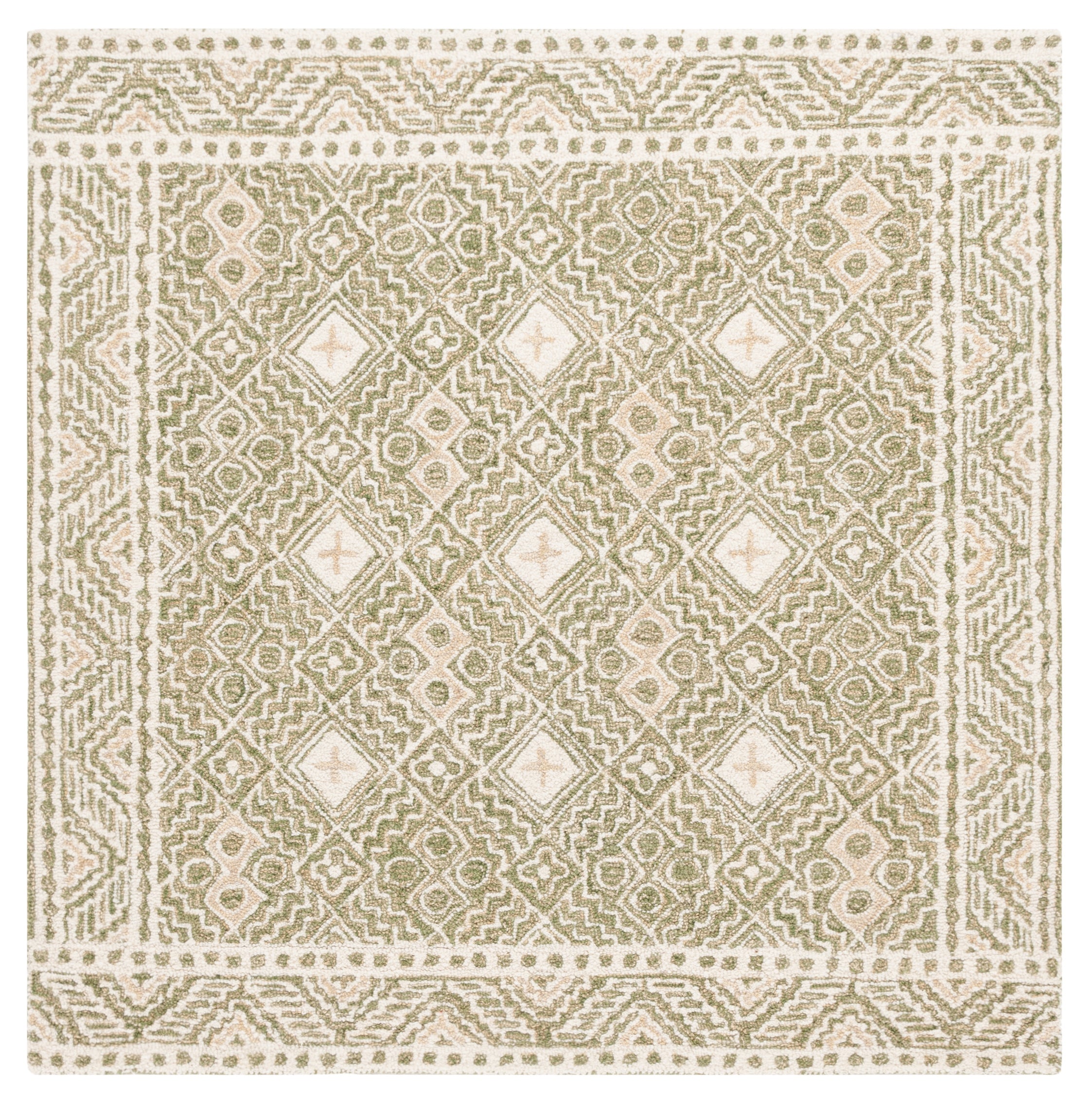 GREEN / IVORY