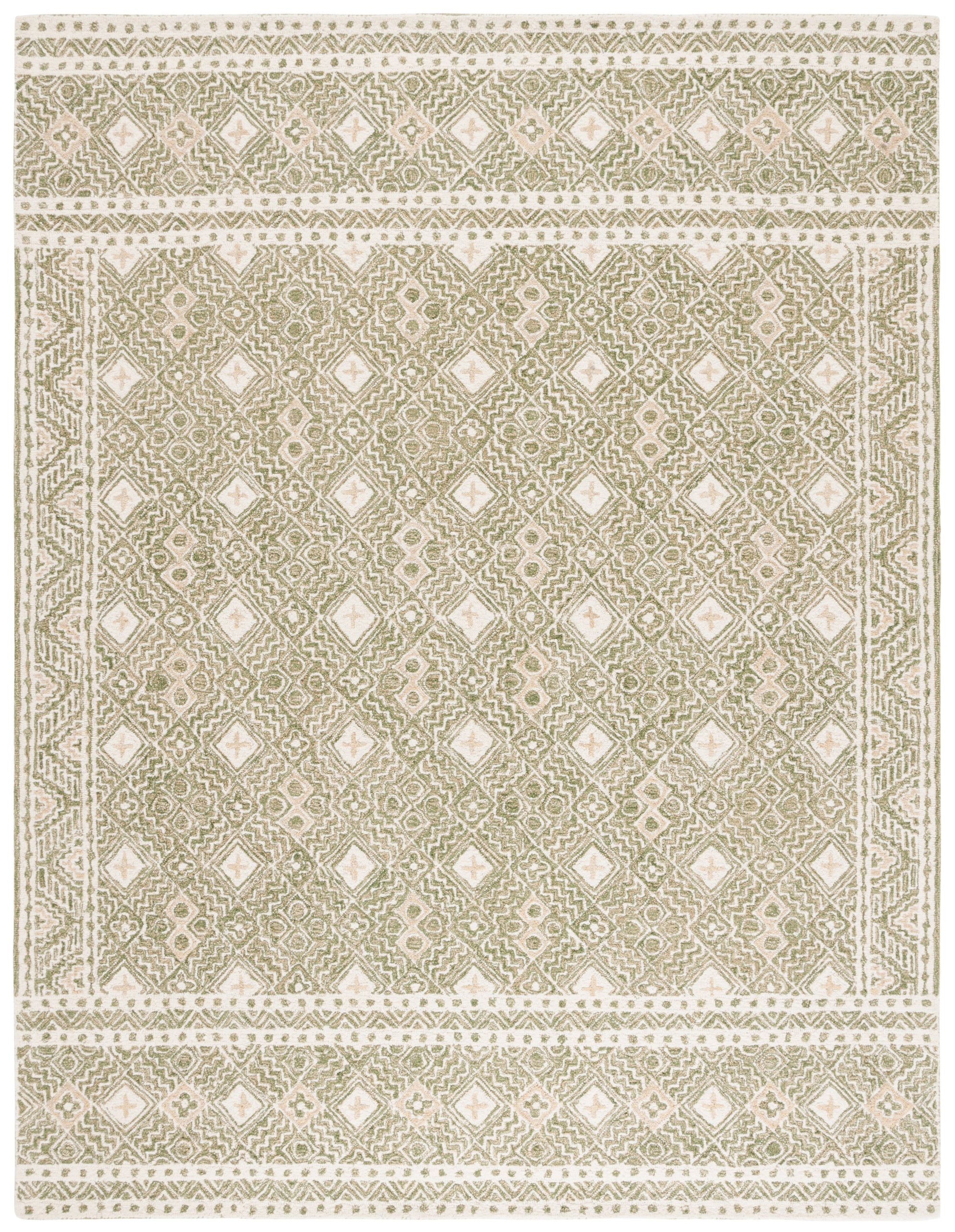 GREEN / IVORY