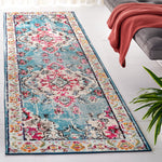 LIGHT BLUE / FUCHSIA