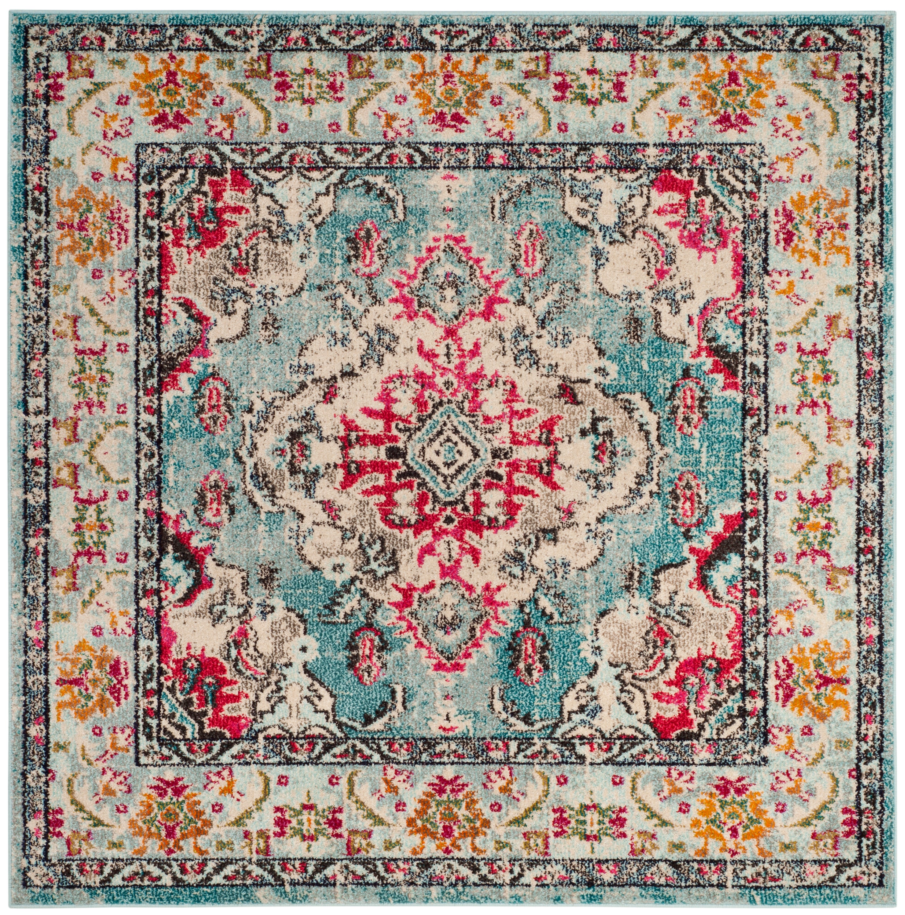 LIGHT BLUE / FUCHSIA