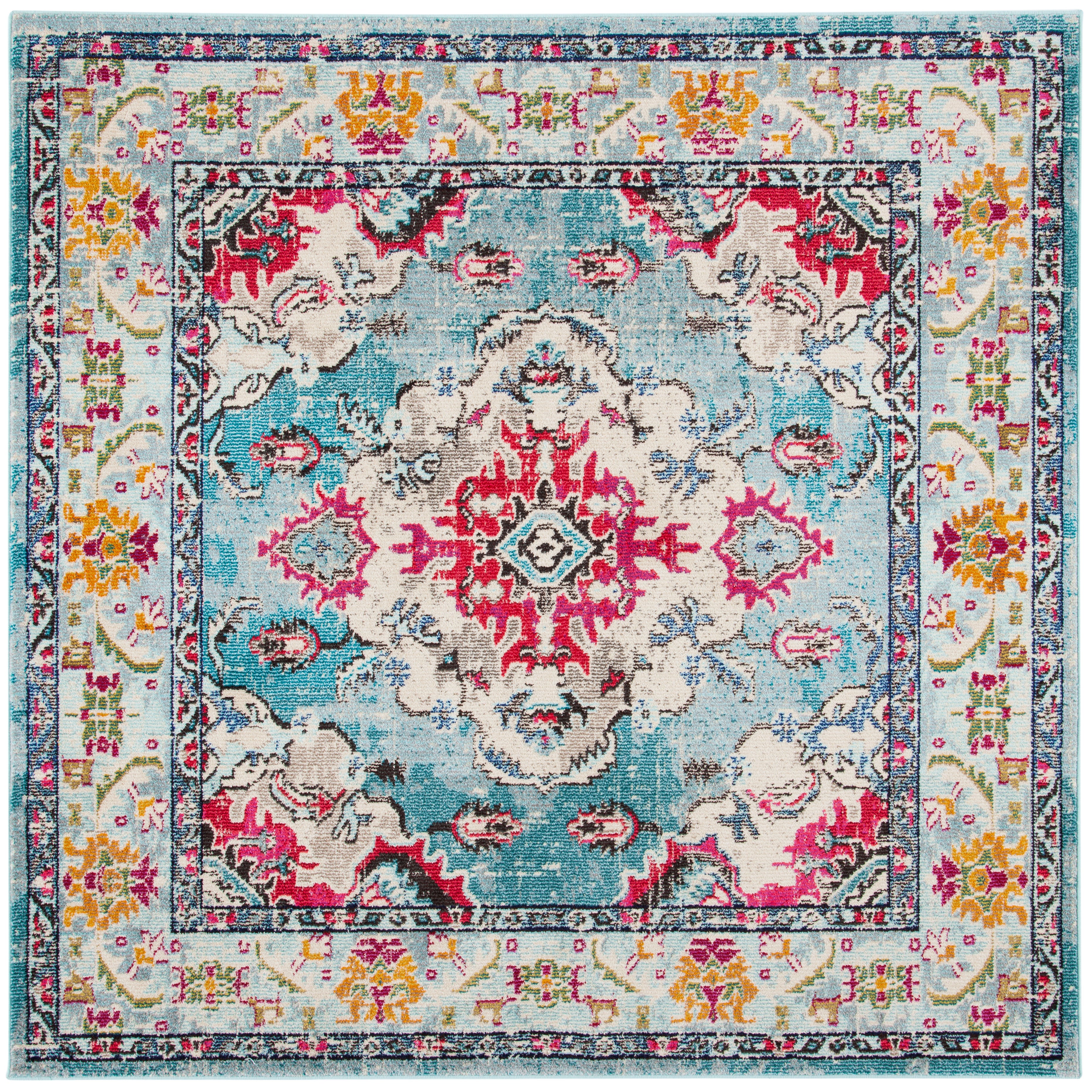 LIGHT BLUE / FUCHSIA