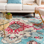 LIGHT BLUE / FUCHSIA