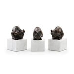 Villa & House - Mouse Statue Set of 3 - Bronze - MOU-700-804
