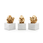 Villa & House - Mouse Statue Set of 3 - Gold Leaf - MOU-700-808