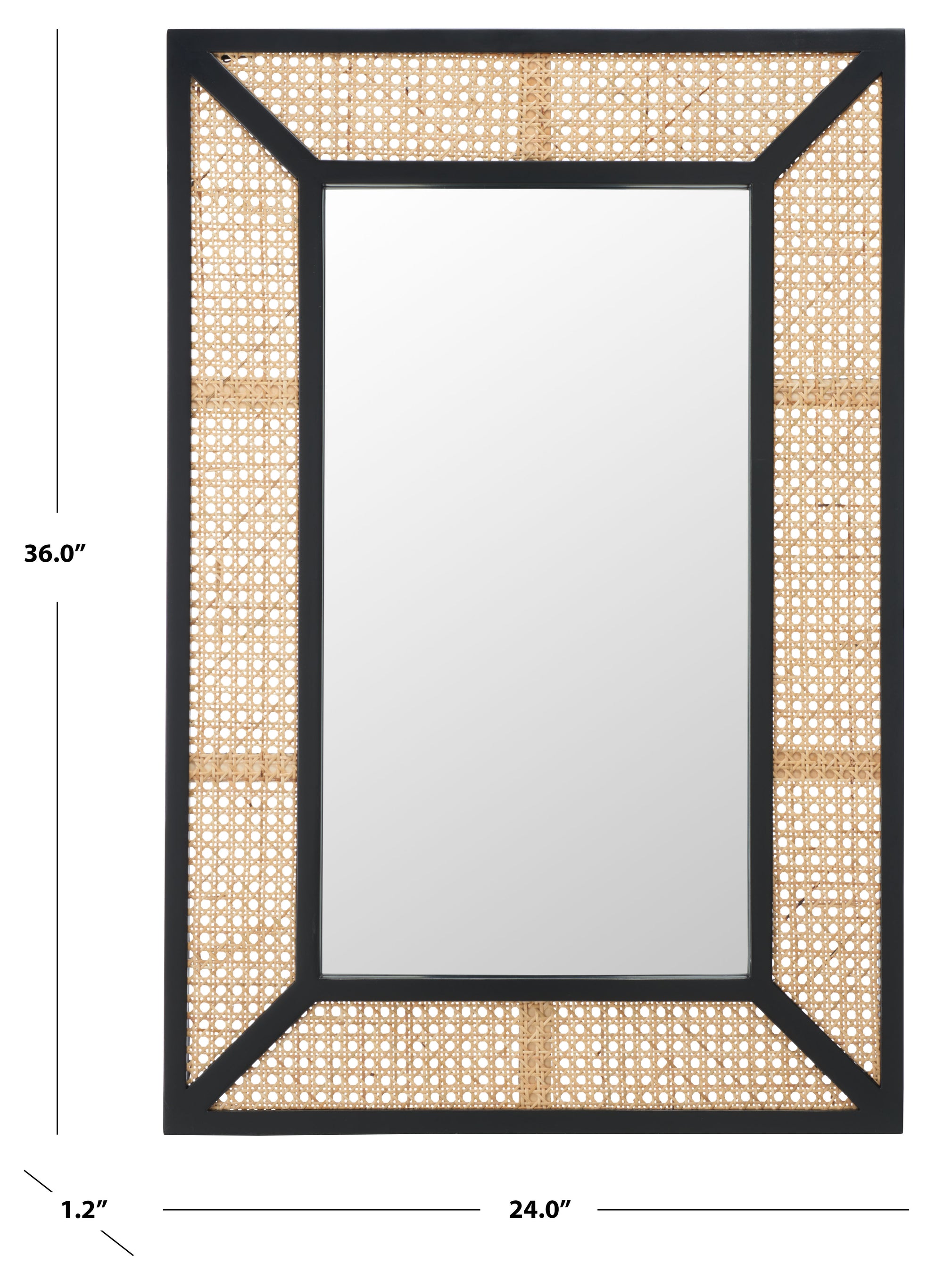 Safavieh Tulia Mirror , MRR2016 - Black