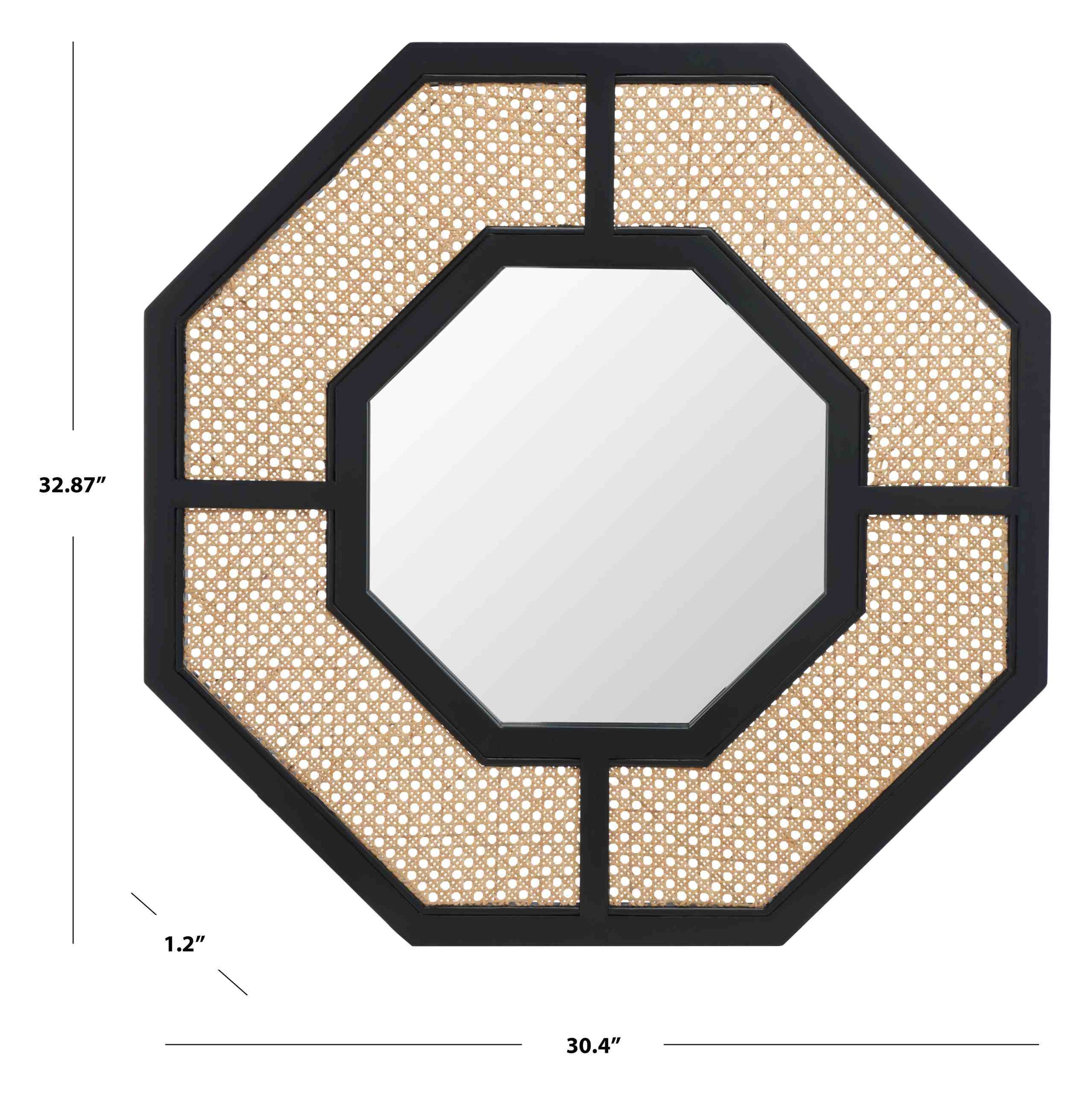 Safavieh Jarvie Mirror , MRR2017 - Black