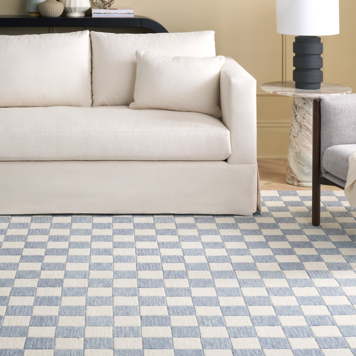 LIGHT BLUE / IVORY