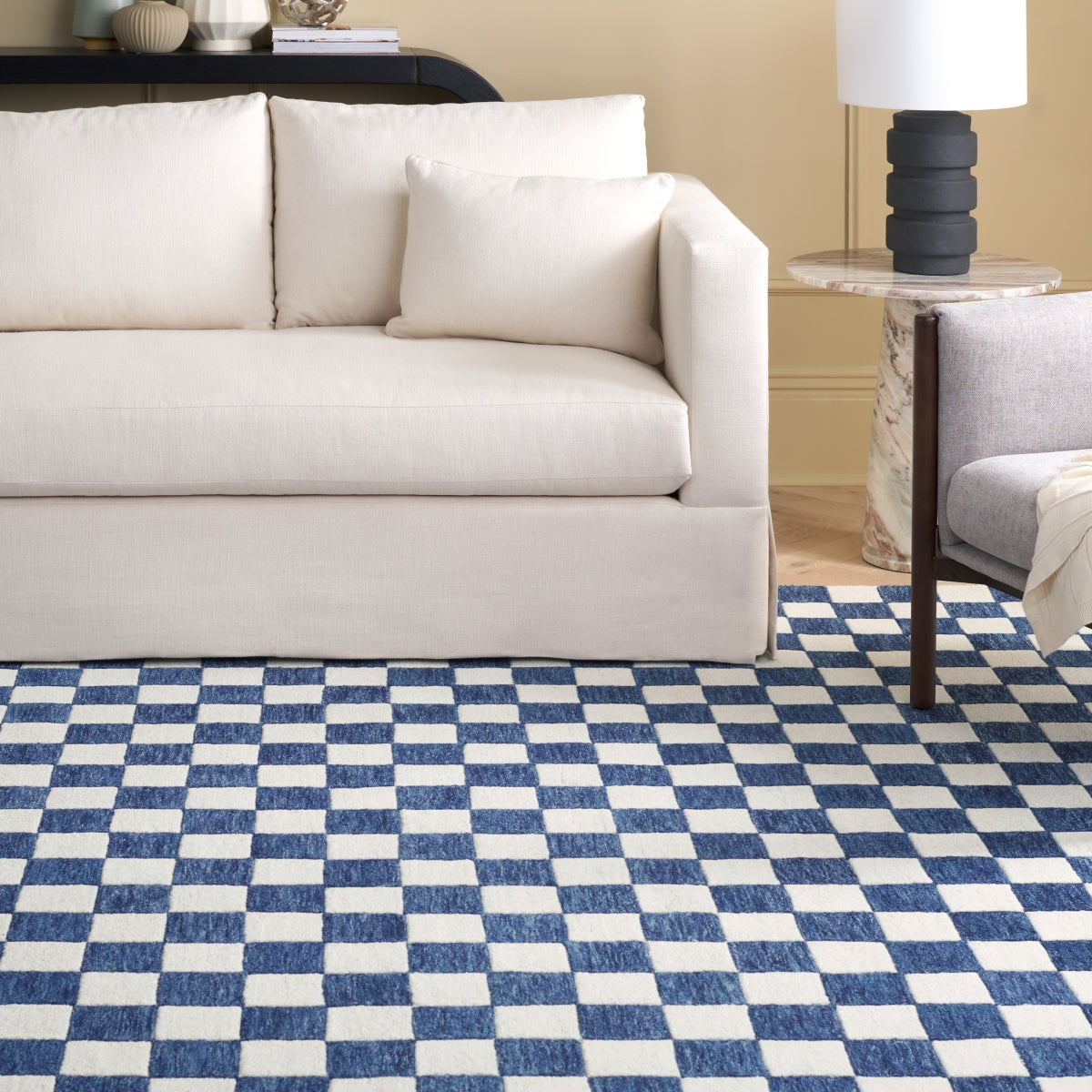 BLUE / IVORY