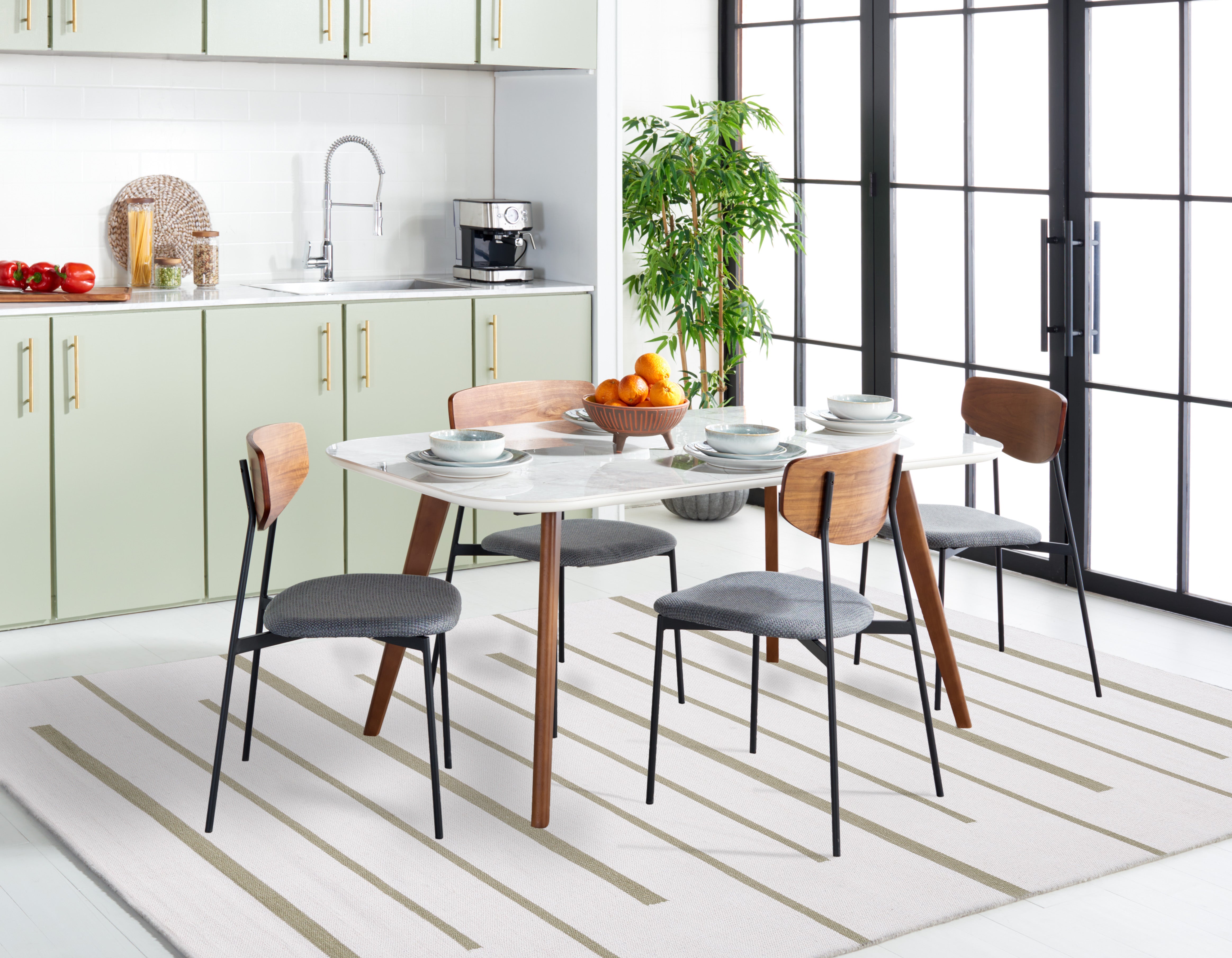 MONTAUK 311 – IVORY / LIGHT GREEN