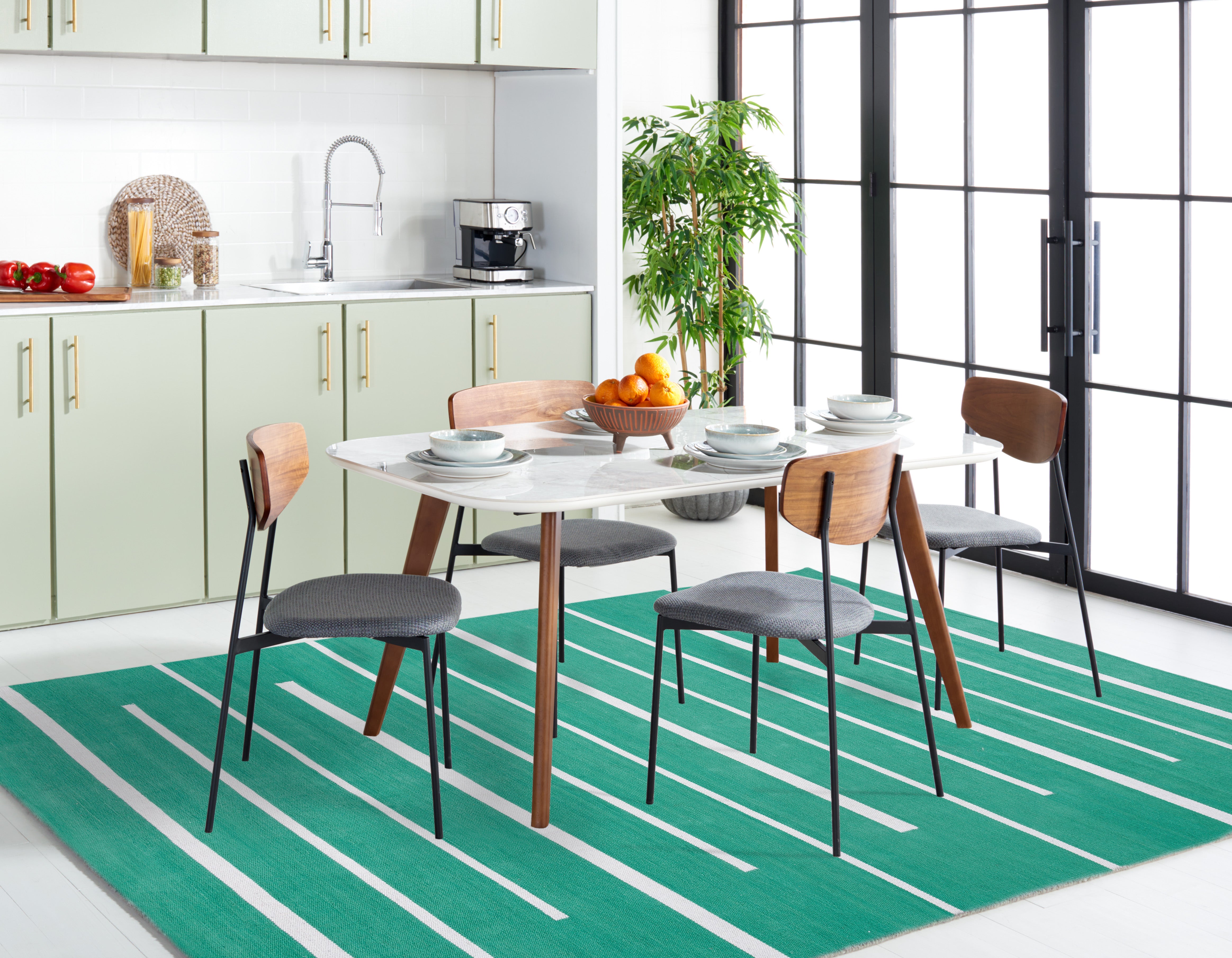 MONTAUK 311 – DARK GREEN / IVORY