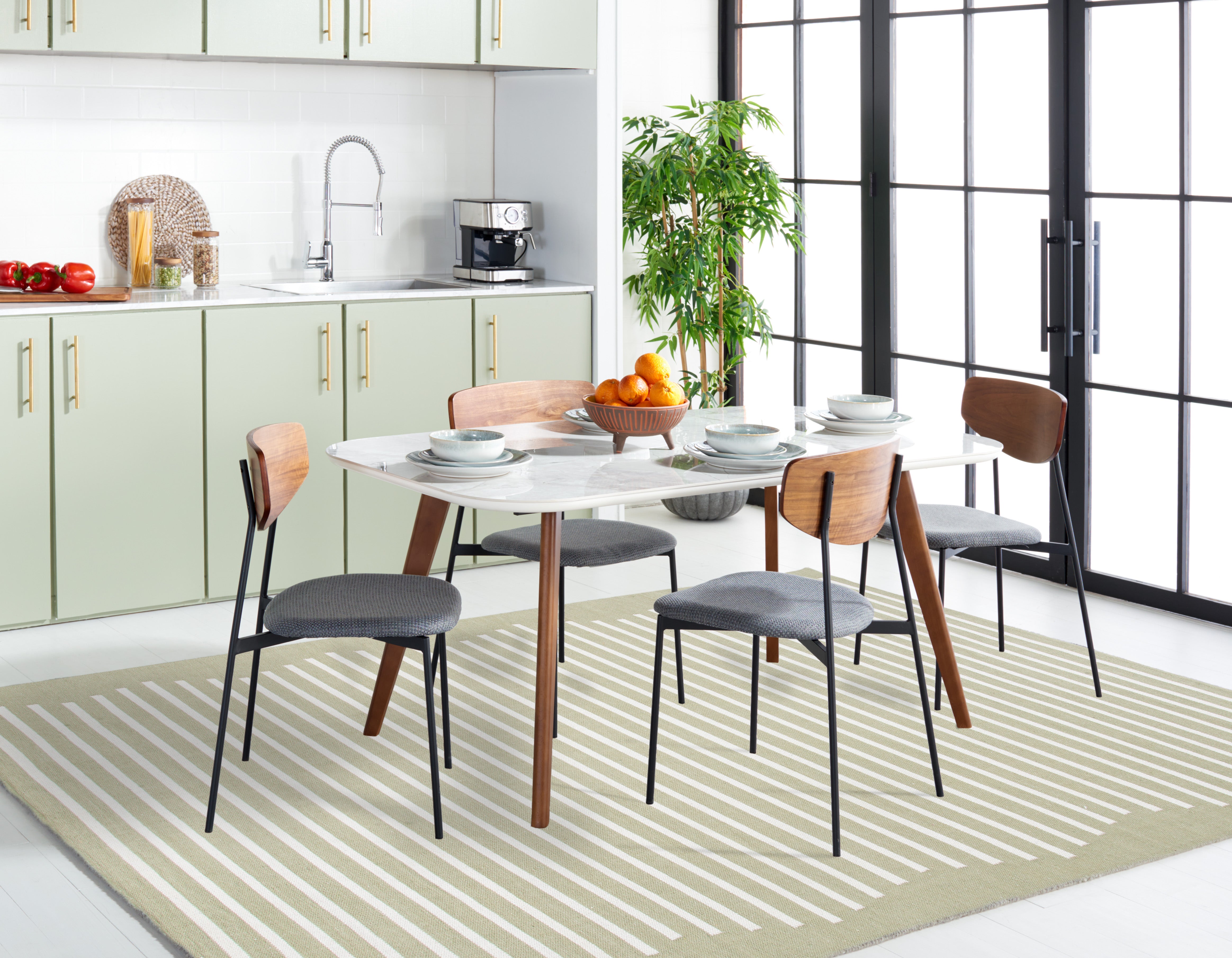 MONTAUK 313 – LIGHT GREEN / IVORY