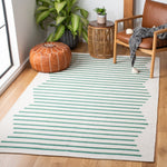 MONTAUK 313 – IVORY / DARK GREEN