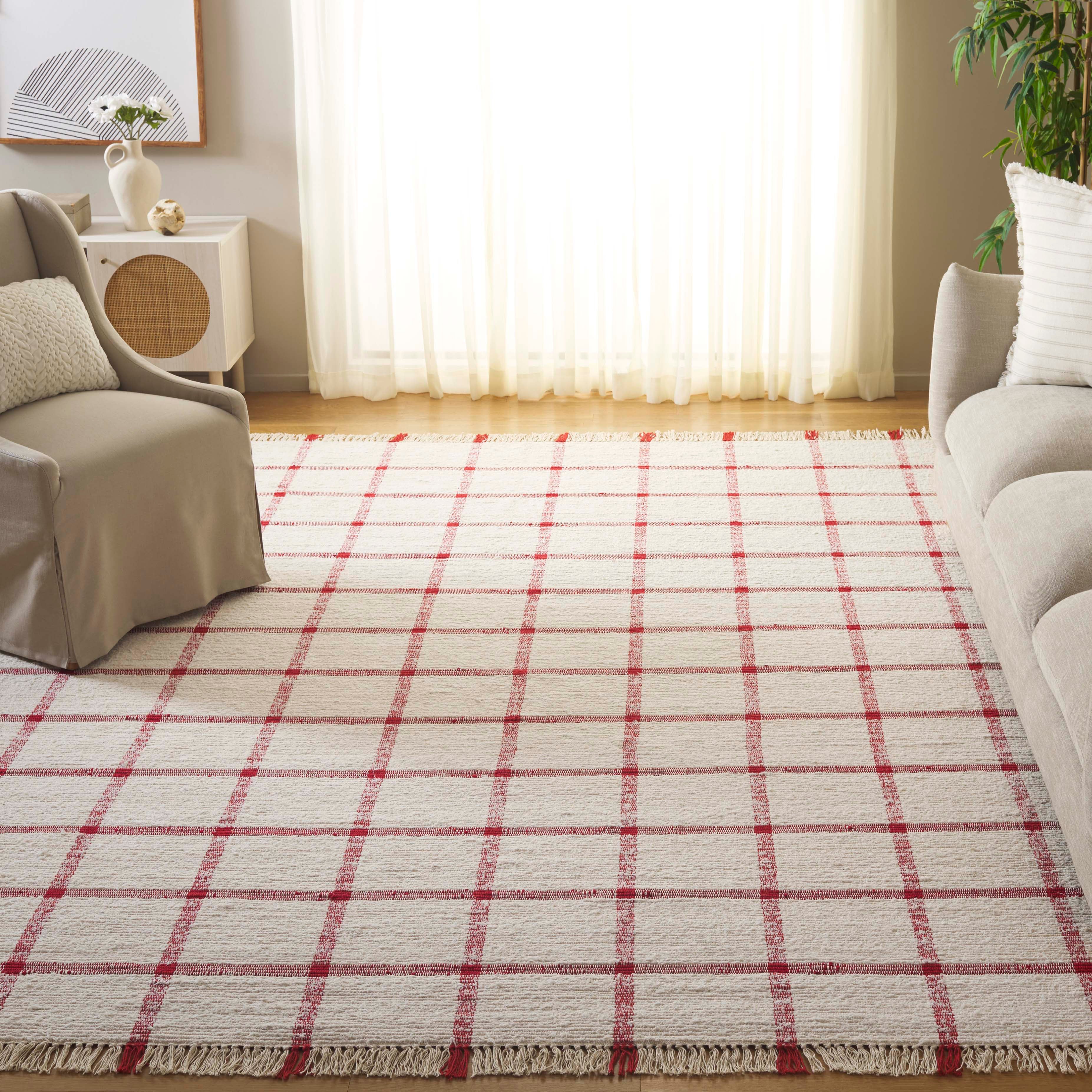 MONTAUK 322 – IVORY / RED