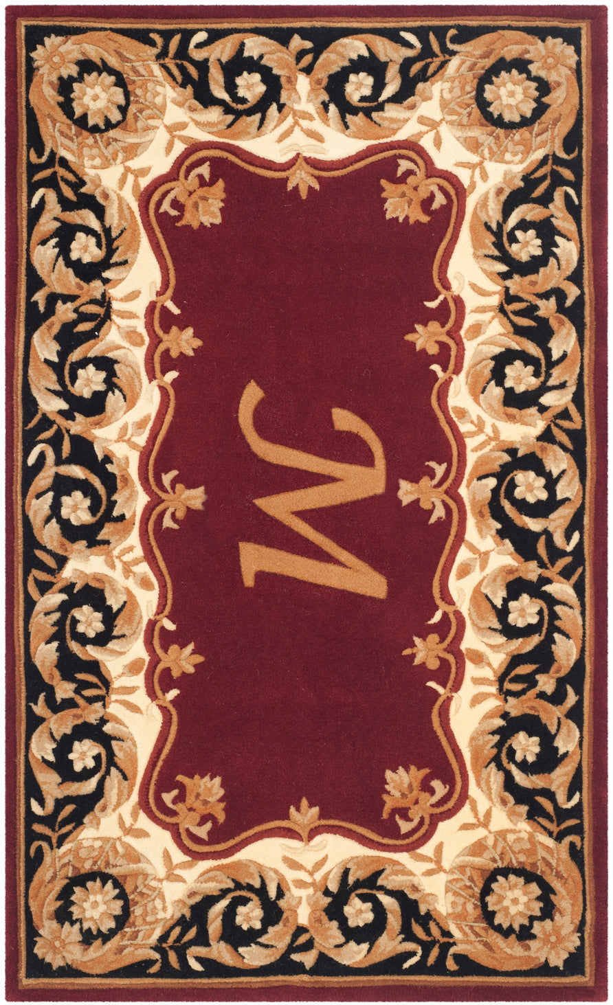MAROON / BEIGE