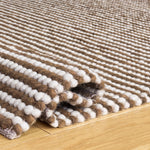 IVORY / RUST BROWN
