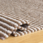 IVORY / RUST BROWN
