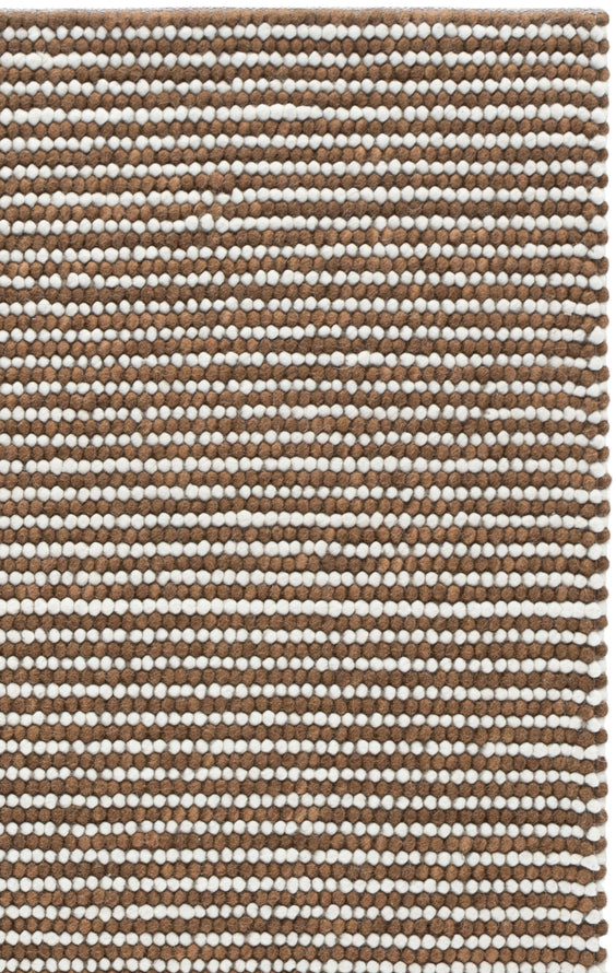 IVORY / RUST BROWN