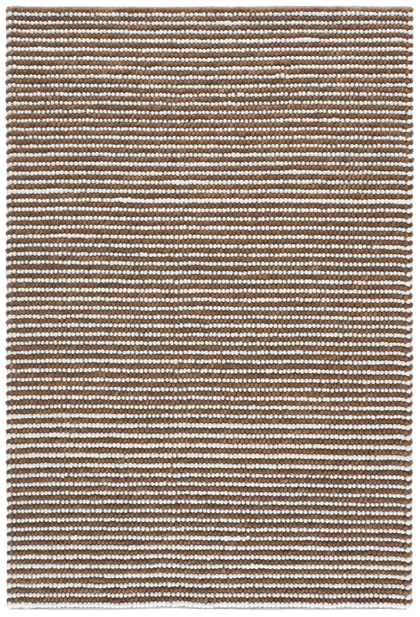 IVORY / RUST BROWN