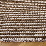 IVORY / RUST BROWN