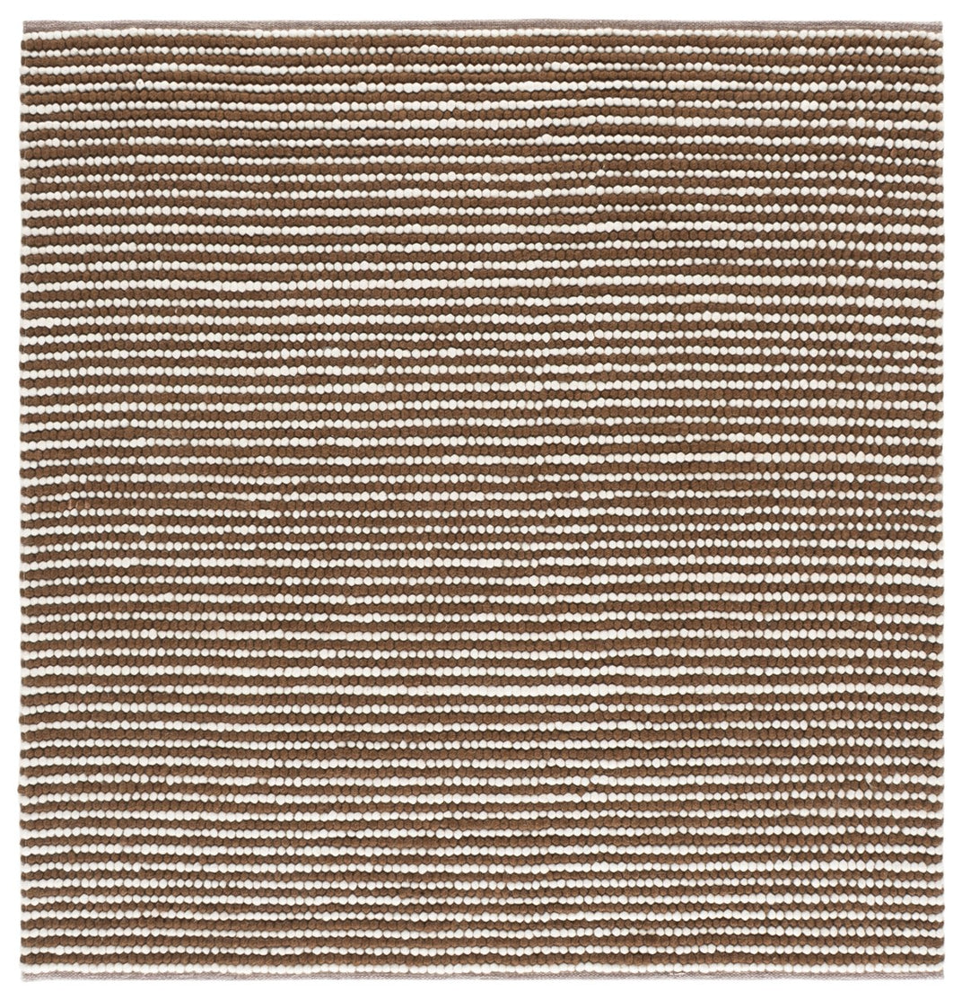 IVORY / RUST BROWN