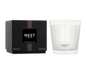 Rose Noir & Oud 3-Wick  21.2 oz Candle by Nest New York