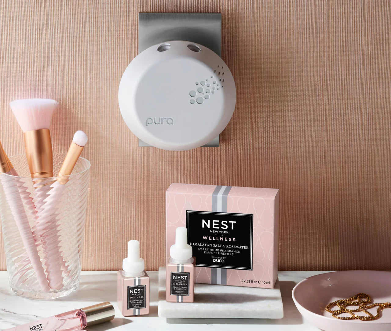 NEST New York Himalayan Salt & Rosewater Refill for Pura Fragrance Diffuser - Thumbnail 2