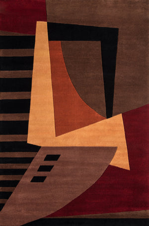 Momeni New Wave Rug Collection | Pomegranate - NEWWANW-22POM