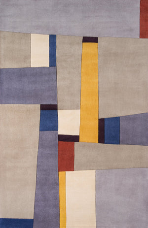 Momeni New Wave Rug Collection | Grey - NEWWANW-23GRY